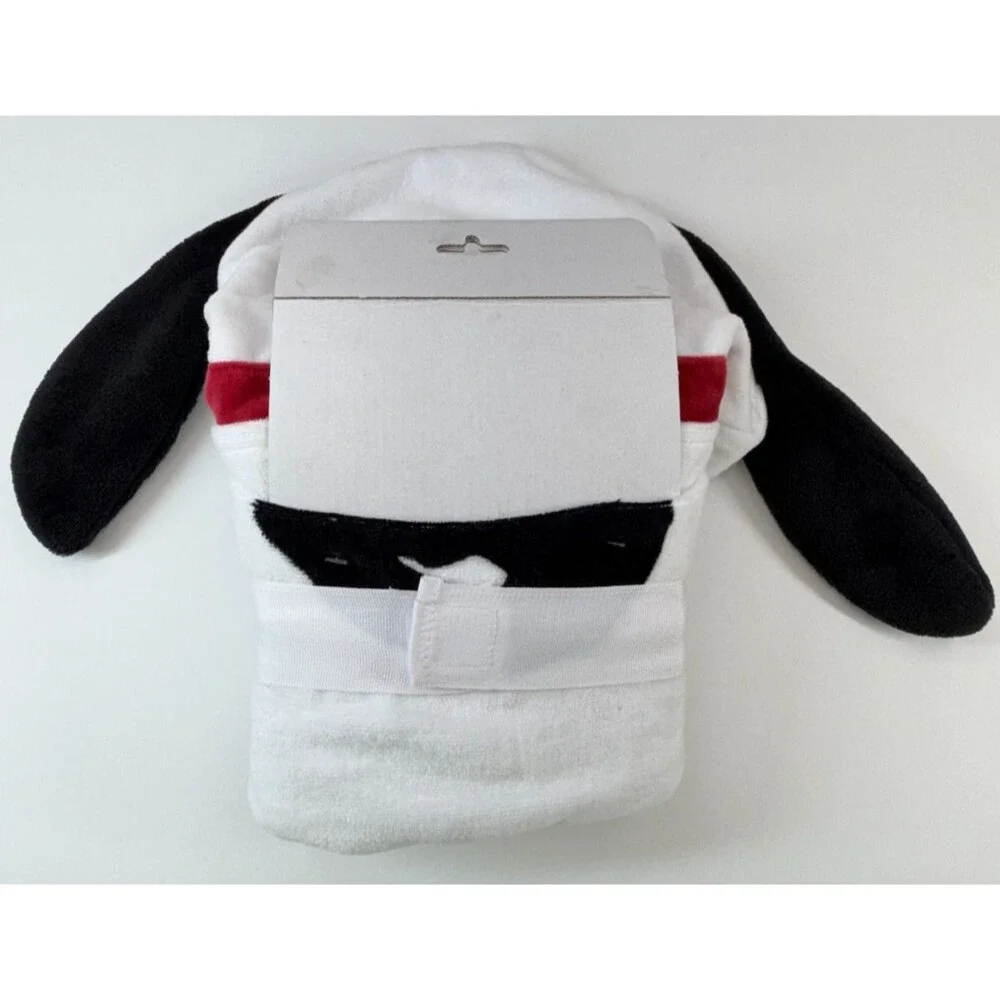 Peanuts Snoopy Kids Hooded Bath Wrap Towel White 25x50